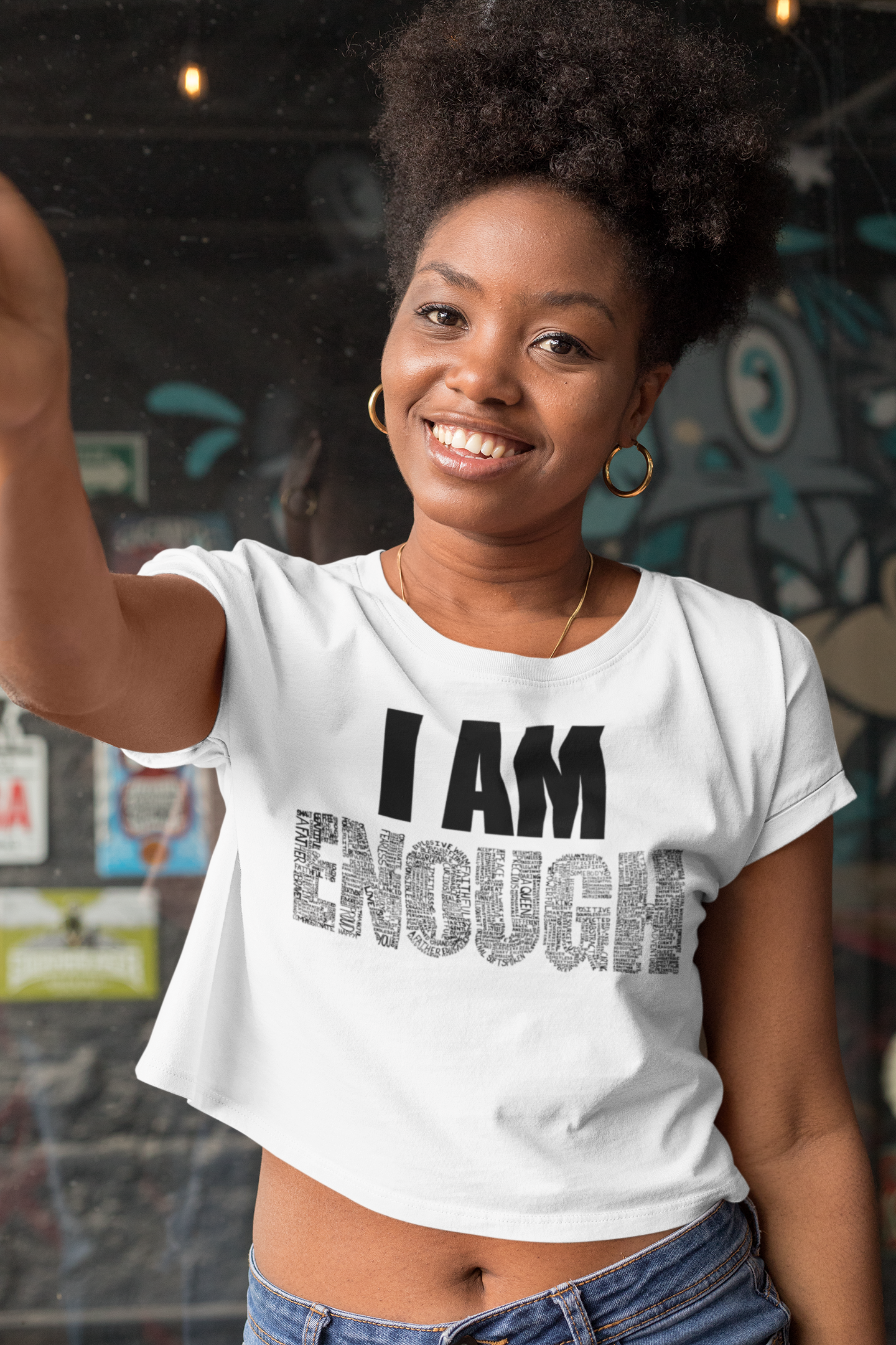 Original Black I Am Enough T-Shirt