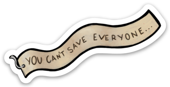 Can't Save Sticker