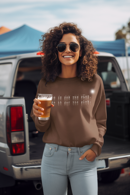 Holiday Unisex Lightweight Crewneck Sweatshirt (Do It For the Plot)