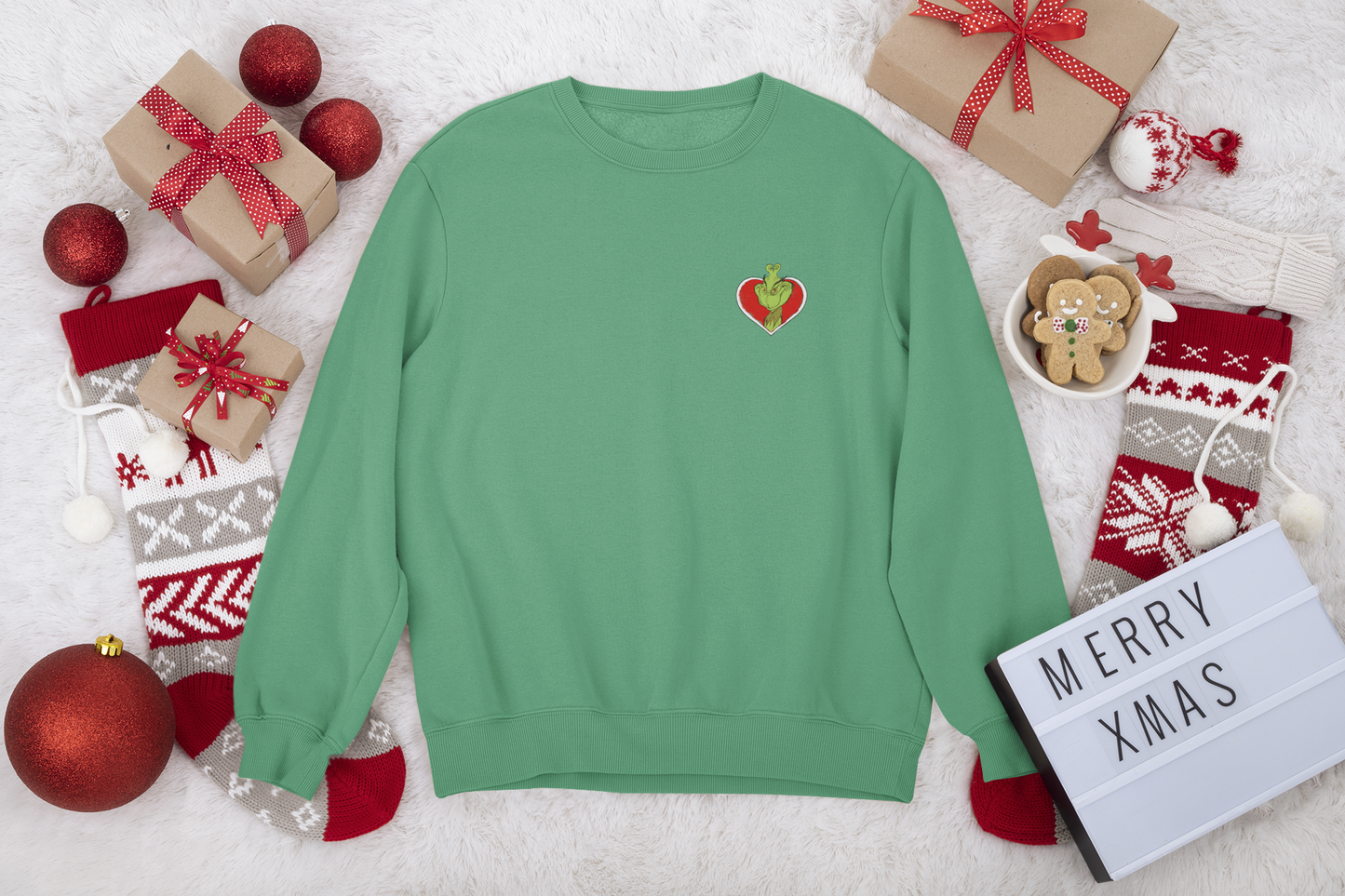 Grinch Christmas Crewneck Sweatshirt (12/10 9pm CST Release)