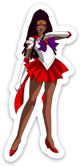 Sailor Mars Sticker