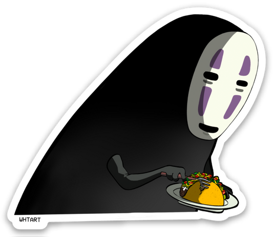 No Face's Taco Sticker