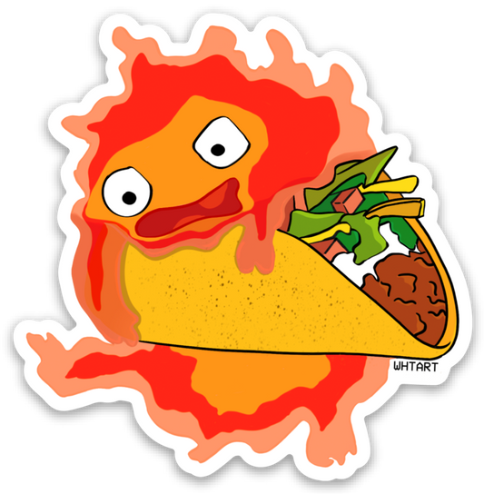 Calcifer's Taco Sticker