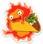 Calcifer's Taco Sticker