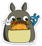 Totoro's Taco Sticker