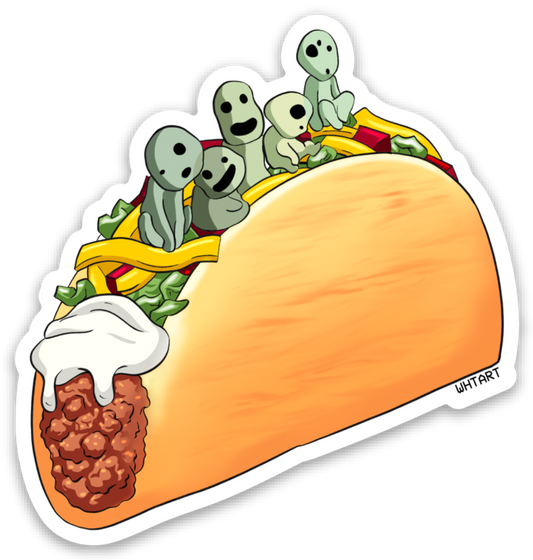 Kodama's Taco Sticker