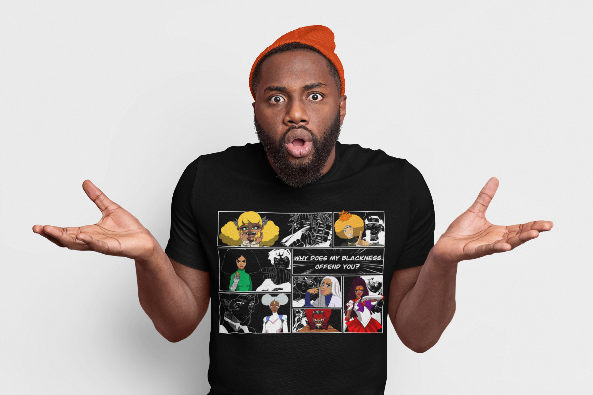Black Anime Shirt Cosplay edition